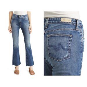 AG Farrah Boot High Waist Fray Hem Bootcut Jeans 14 Years Picturesque 31x32 NWOT